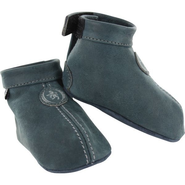 Oxxy Slofjes Leer Navy Zachte babyschoentjes met bruine kleur Babyslofjes in diverse maten